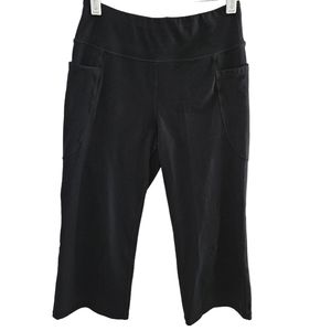 Heathyoga Black Crop Capris
